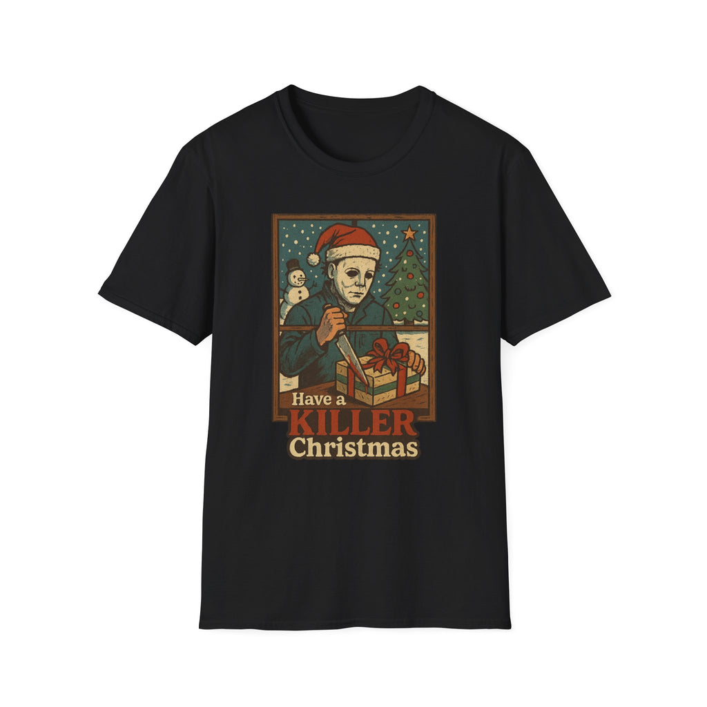 Killer Christmas T-Shirt | Michael Myers Holiday Tee, Fun Christmas Gift, Horror Fan Apparel, Christmas Party Shirt, Unique Holiday Wear - Boo Crew Boutique