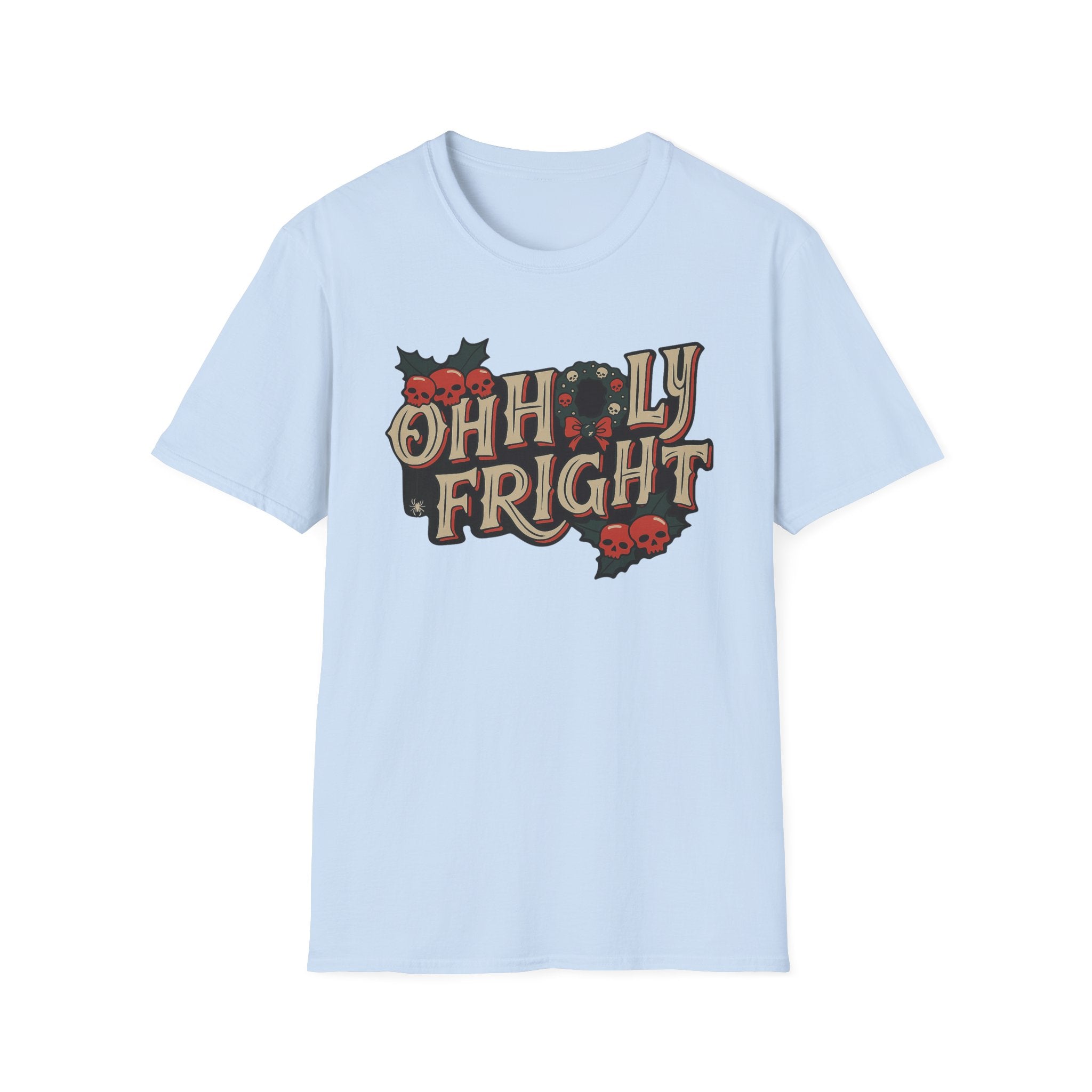 Merry Creepmas Tee, Spooky Xmas Shirt, Oh Holly Fright Tee, Xmas Horror Top, Party Tee, Gift for Horror Fan