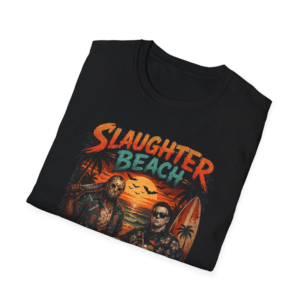 Slaughter Beach Horror Sunset T-Shirt - Boo Crew Boutique