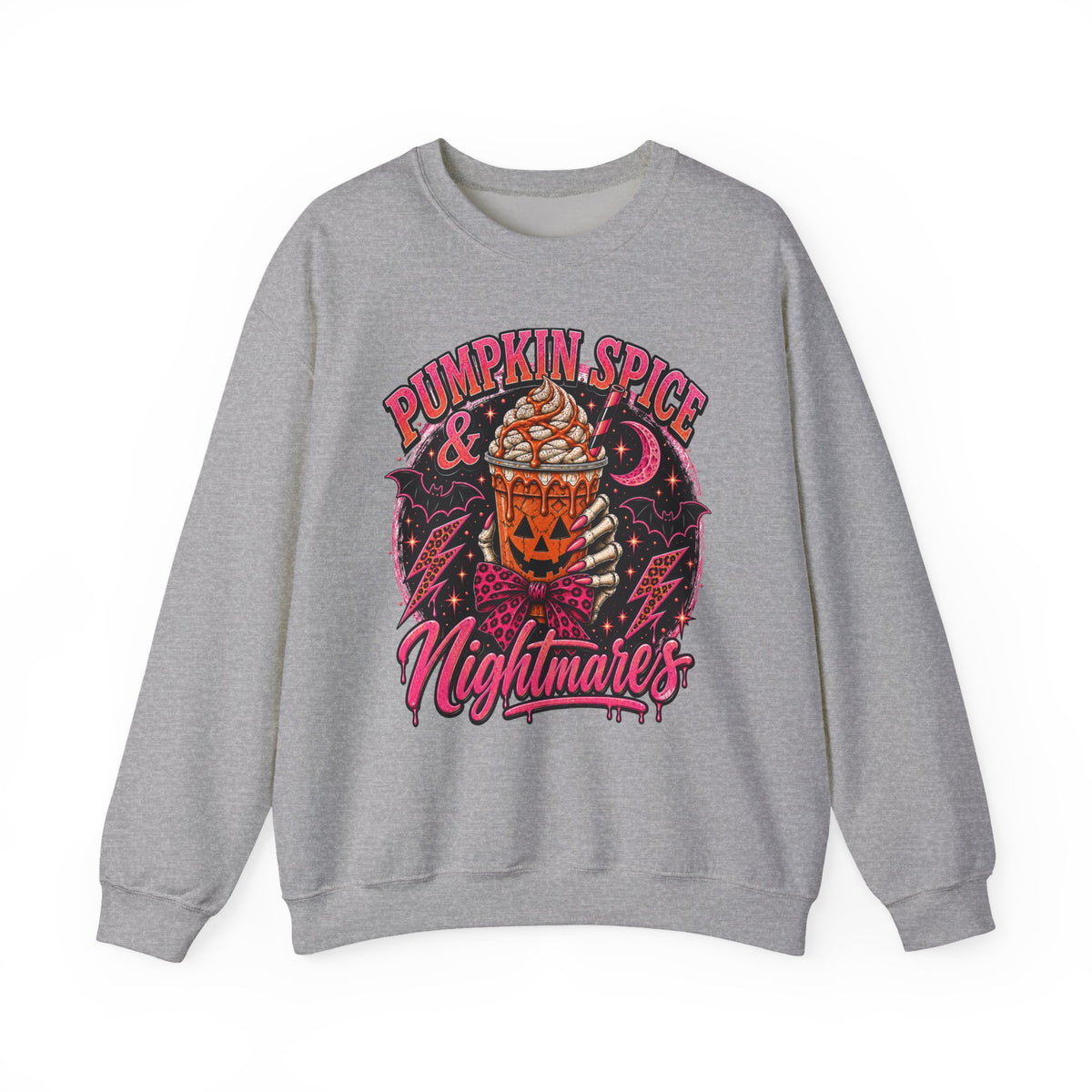Pumpkin Spice & Nightmares Sweatshirt - Boo Crew Boutique