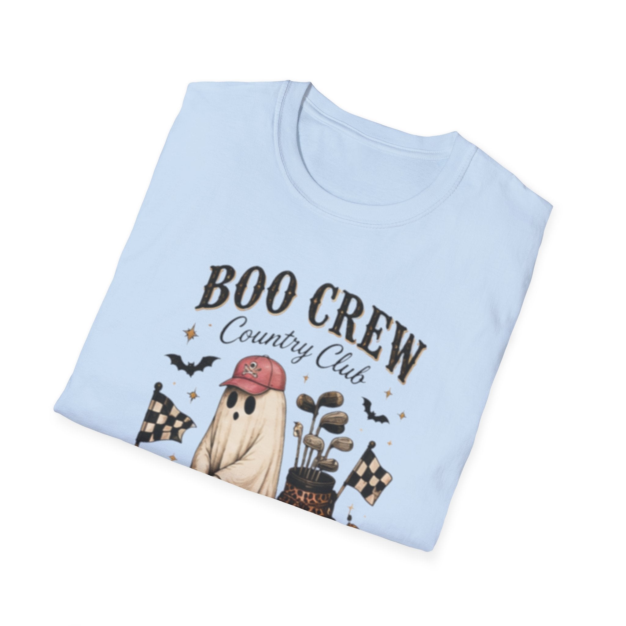 Boo Crew Country Club T-Shirt — Cute Halloween Ghost Golfing Tee