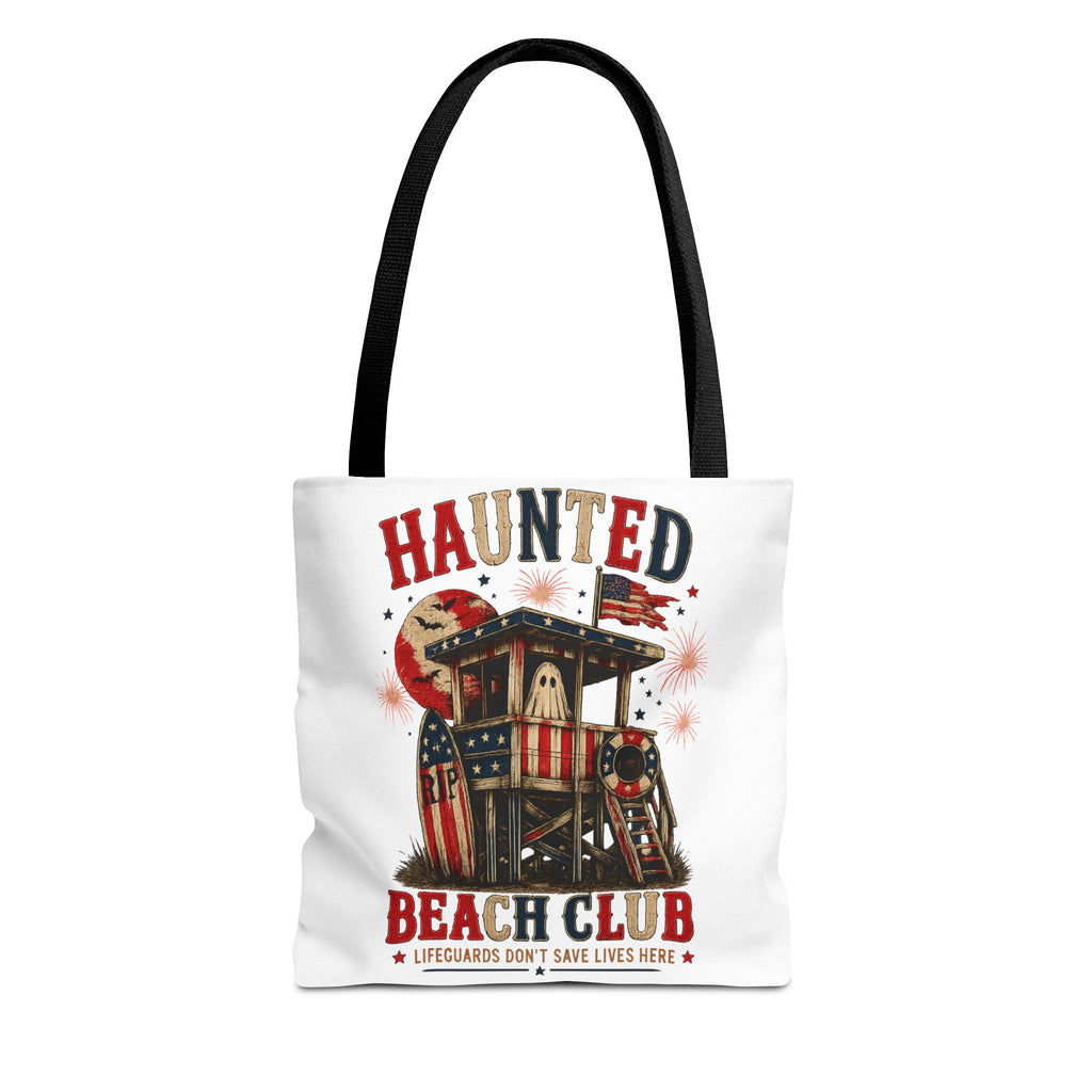Haunted Beach Club Tote Bag — Vintage Surf Graphic - Boo Crew Boutique
