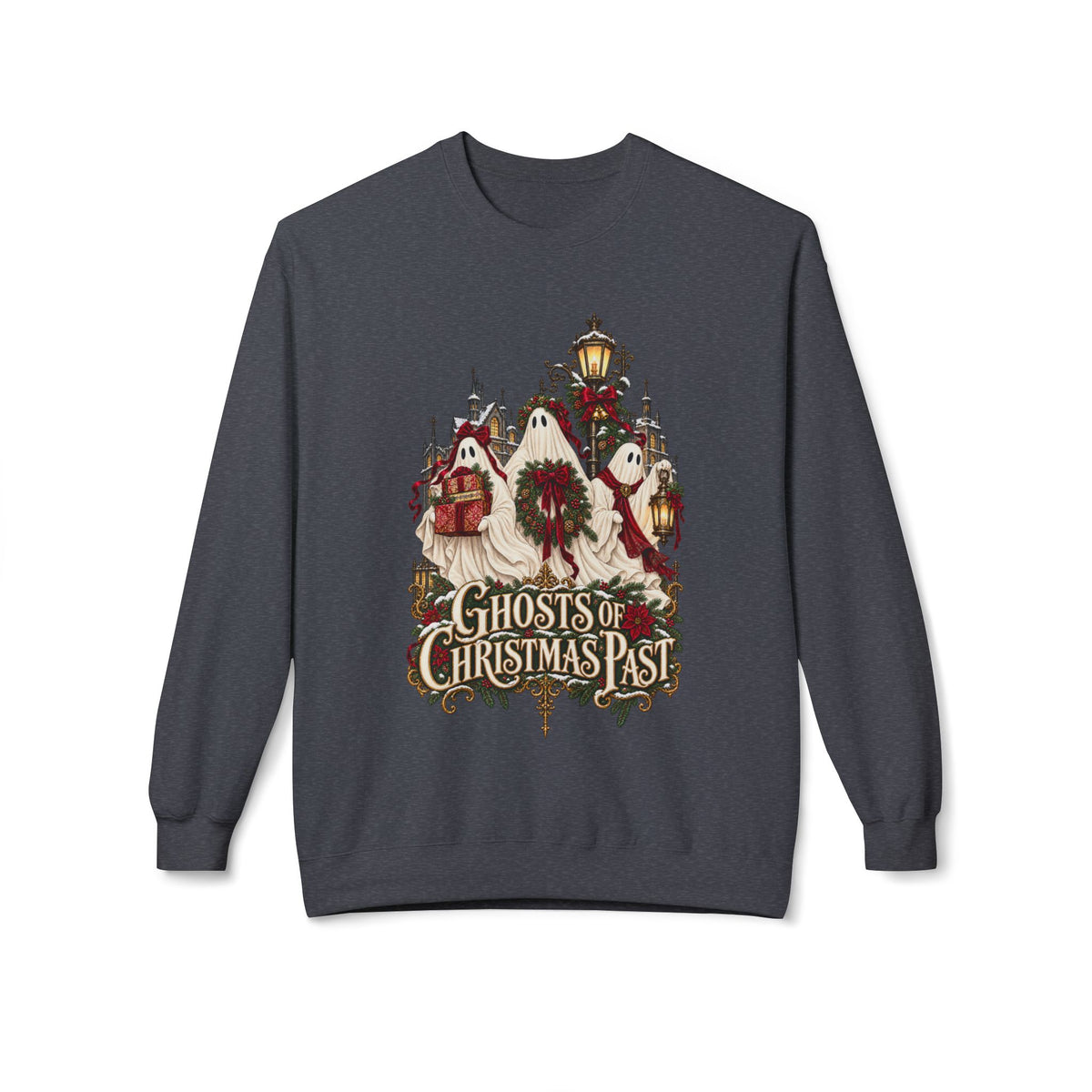 The Ghosts of Christmas Past Holiday Crewneck Sweatshirt - Boo Crew Boutique