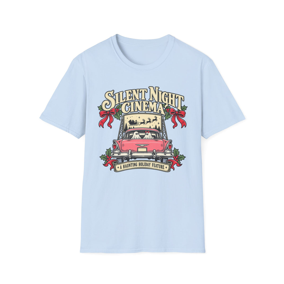 Silent Night Cinema Christmas Movie T-Shirt - Boo Crew Boutique