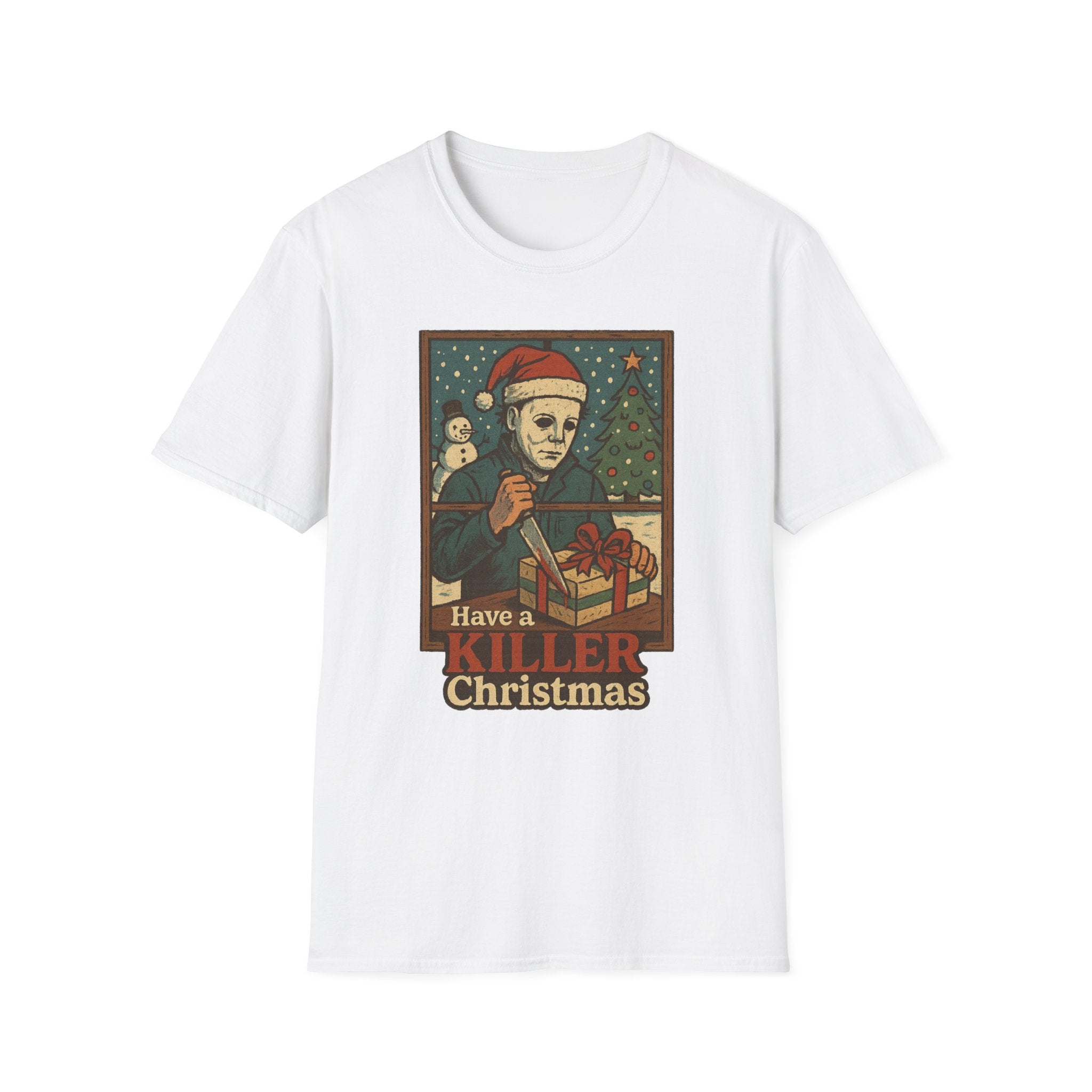 Killer Christmas T-Shirt | Michael Myers Holiday Tee, Fun Christmas Gift, Horror Fan Apparel, Christmas Party Shirt, Unique Holiday Wear - Boo Crew Boutique