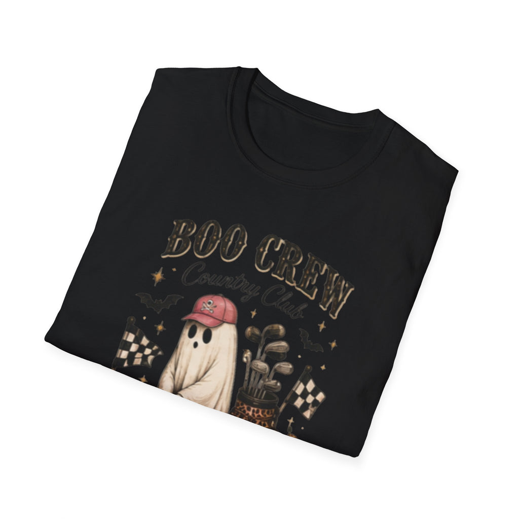 Boo Crew Country Club T-Shirt — Cute Halloween Ghost Golfing Tee