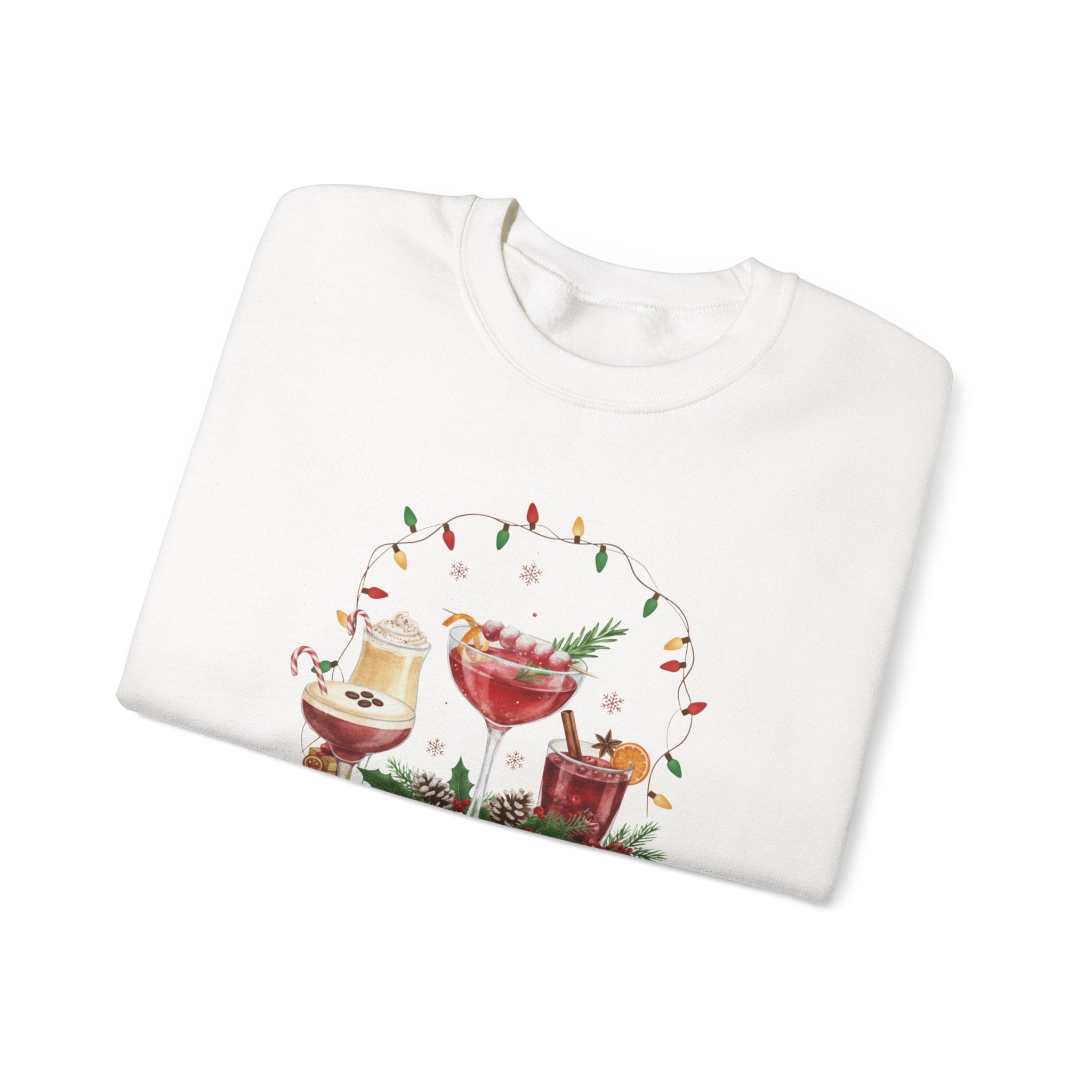 Christmas Cocktail Sweatshirt, Holiday Party Jumper, Festive Xmas Drinks Top, Funny Drinking Apparel, Winter Cheers Shirt