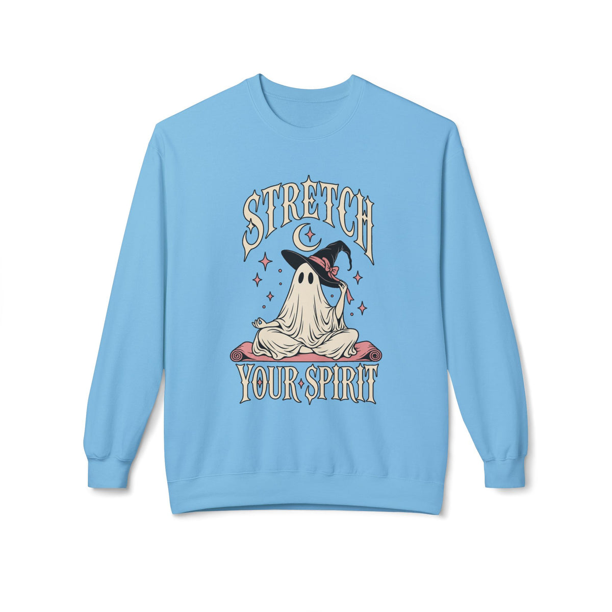 Stretch Your Spirit Halloween Sweatshirt — Ghost Yoga Crewneck - Boo Crew Boutique