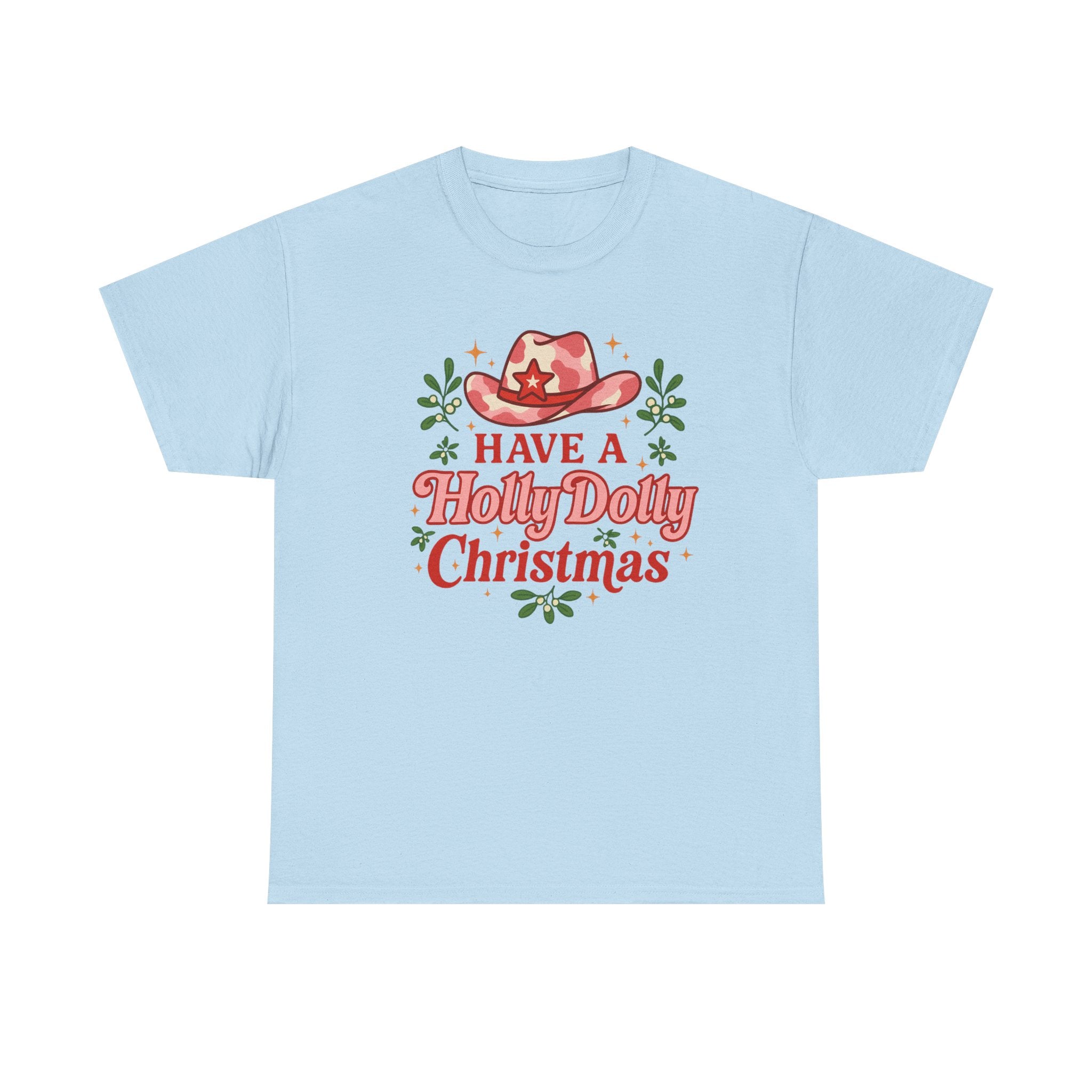 Holly Dolly Christmas Tee | Cowboy Western Xmas Shirt, Gift for Dolly Parton Fans