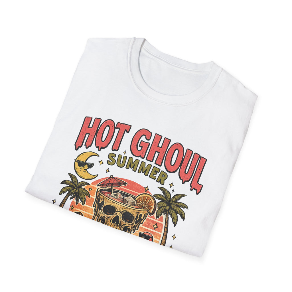 Retro Skull Poolside Graphic Tee - Boo Crew Boutique