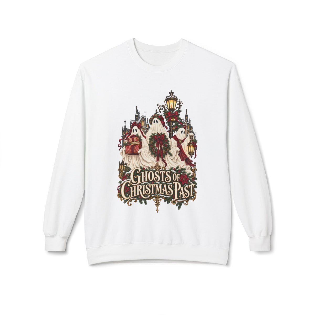 The Ghosts of Christmas Past Holiday Crewneck Sweatshirt - Boo Crew Boutique