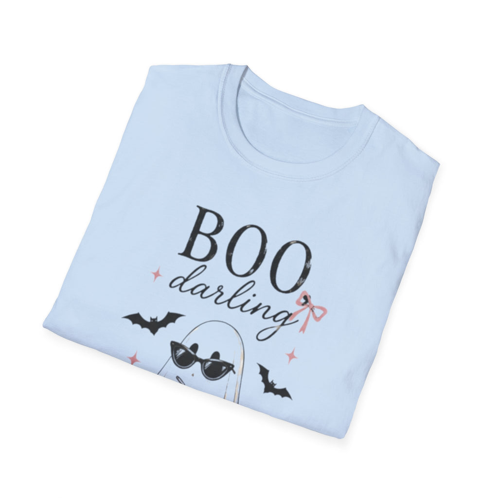Boo Darling Halloween Tee — Cute Ghost with Sunglasses & Bats - Boo Crew Boutique