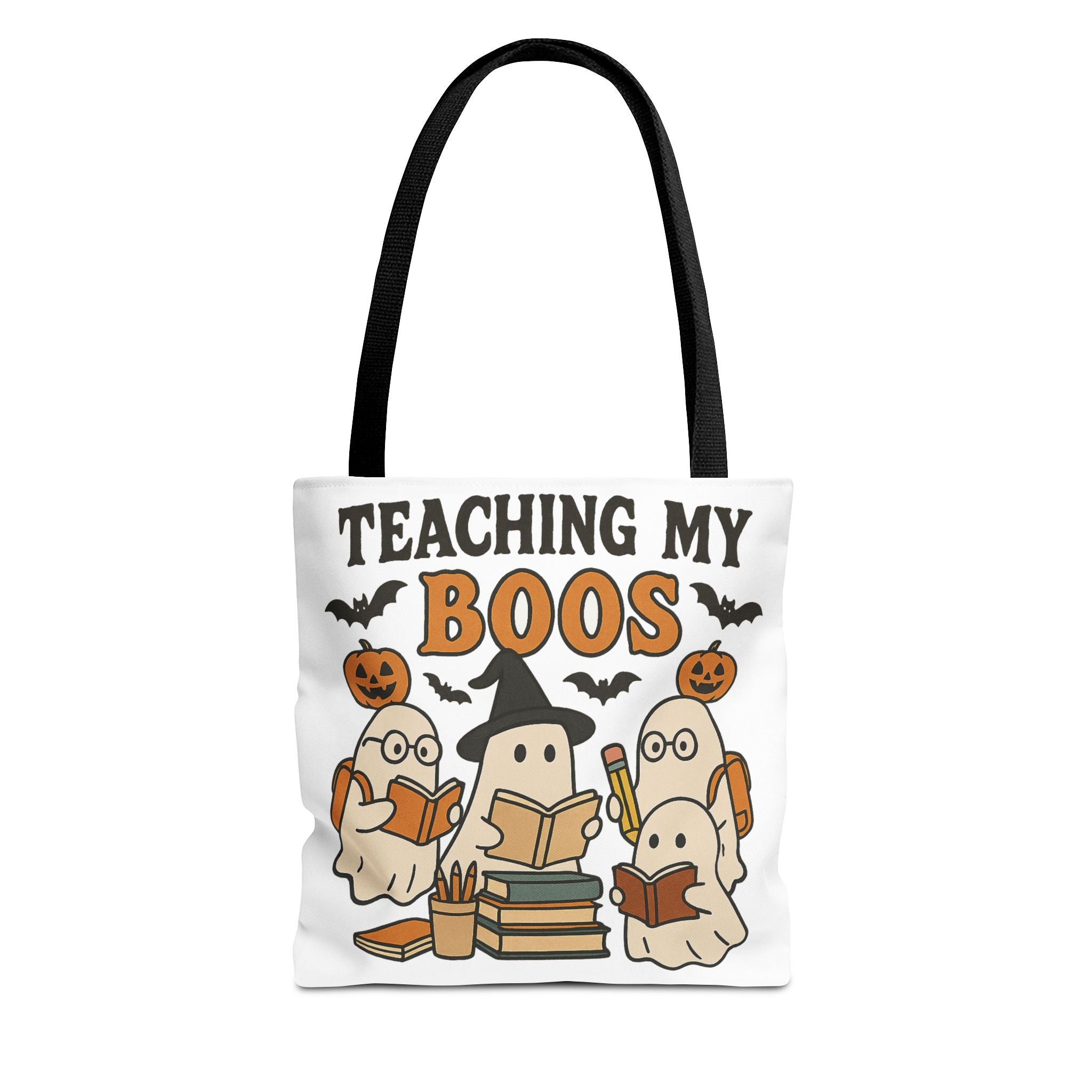 Halloween Teacher Tote Bag - "Teaching My Boos" Cute Ghosts Classroom Book Bag - Boo Crew Boutique
