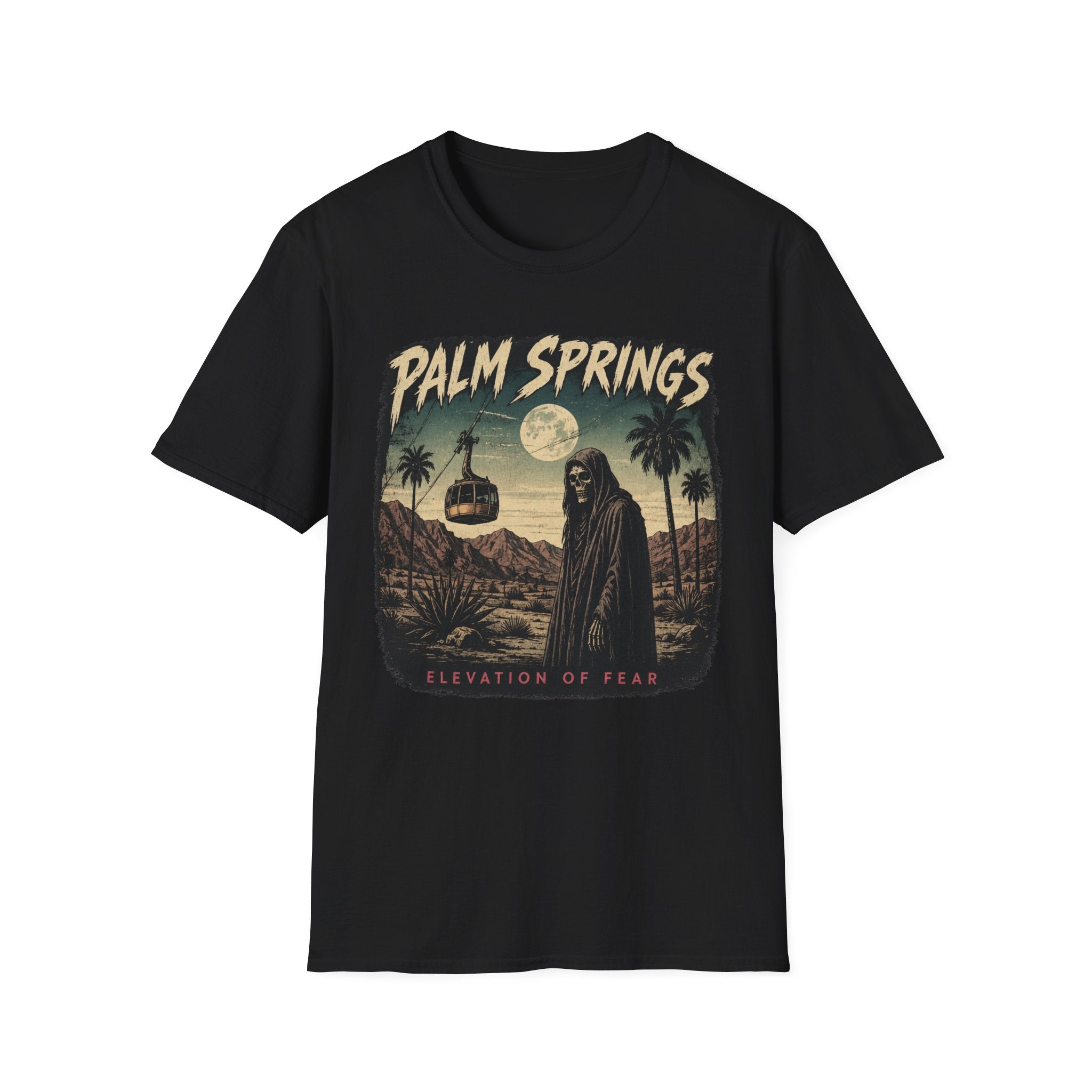 Palm Springs T‑Shirt — Vintage Desert Horror Graphic Tee - Boo Crew Boutique
