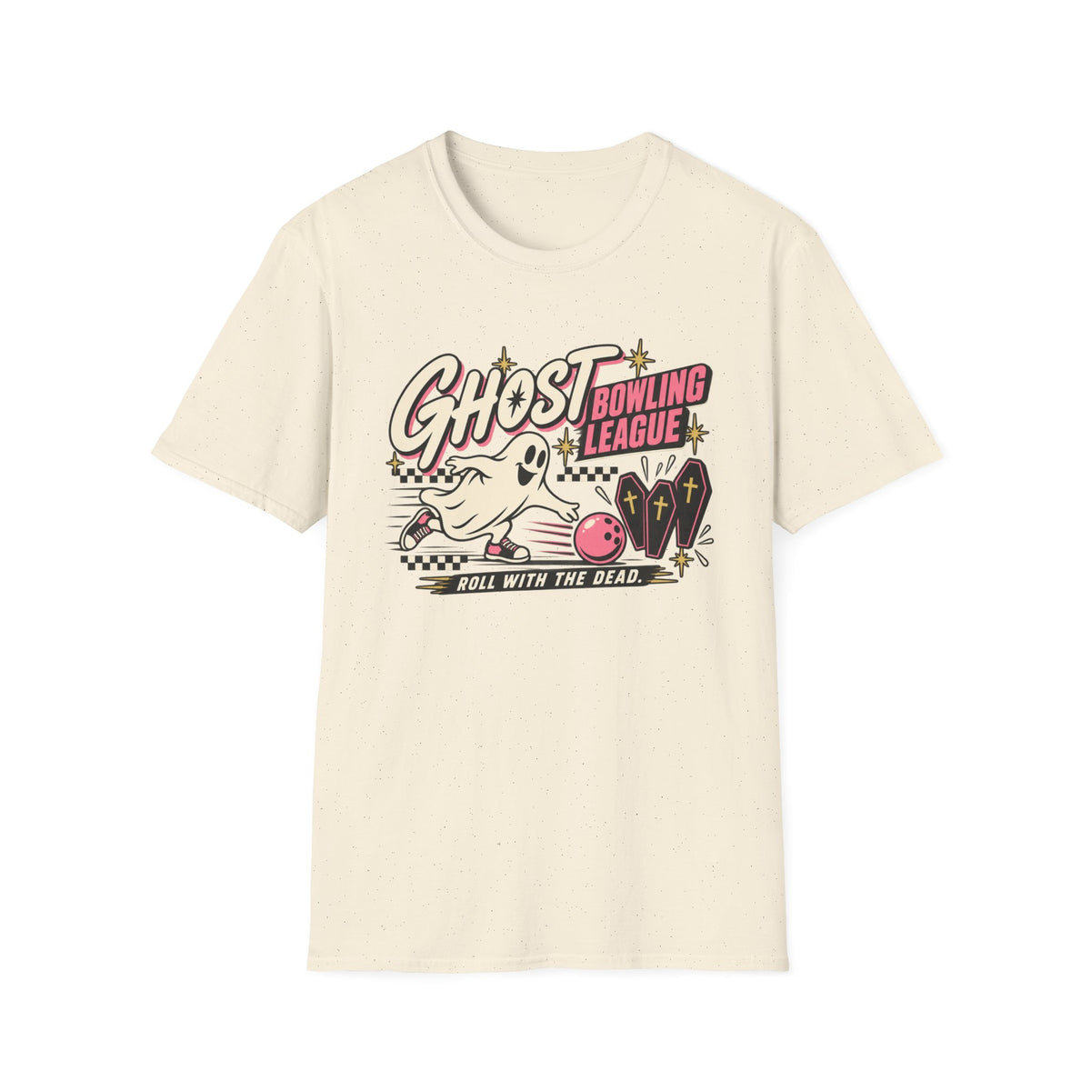 Ghost Bowling League T-Shirt — Vintage Spooky Graphic Tee - Boo Crew Boutique