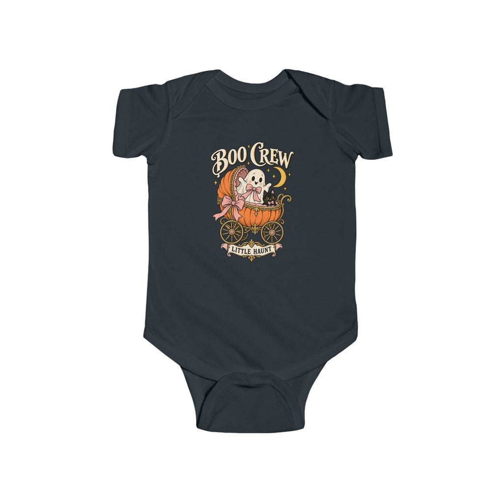 Halloween Baby Bodysuit – Boo Crew Little Haunt Ghost & Black Cat - Boo Crew Boutique