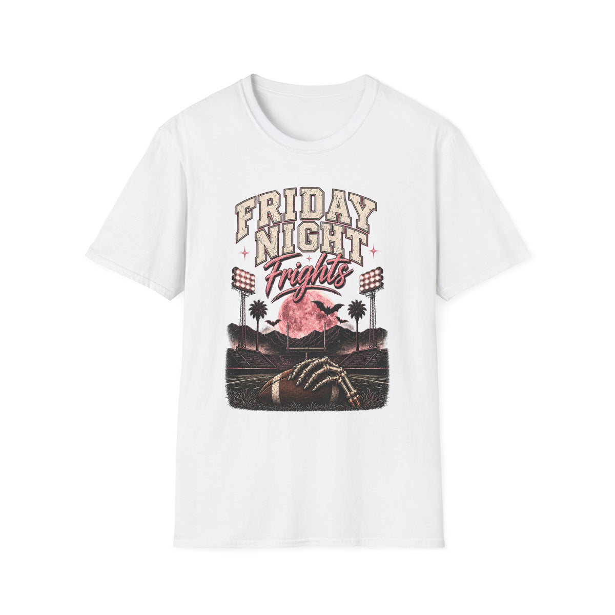 Friday Night Frights T-Shirt — Retro Football Halloween Tee - Boo Crew Boutique