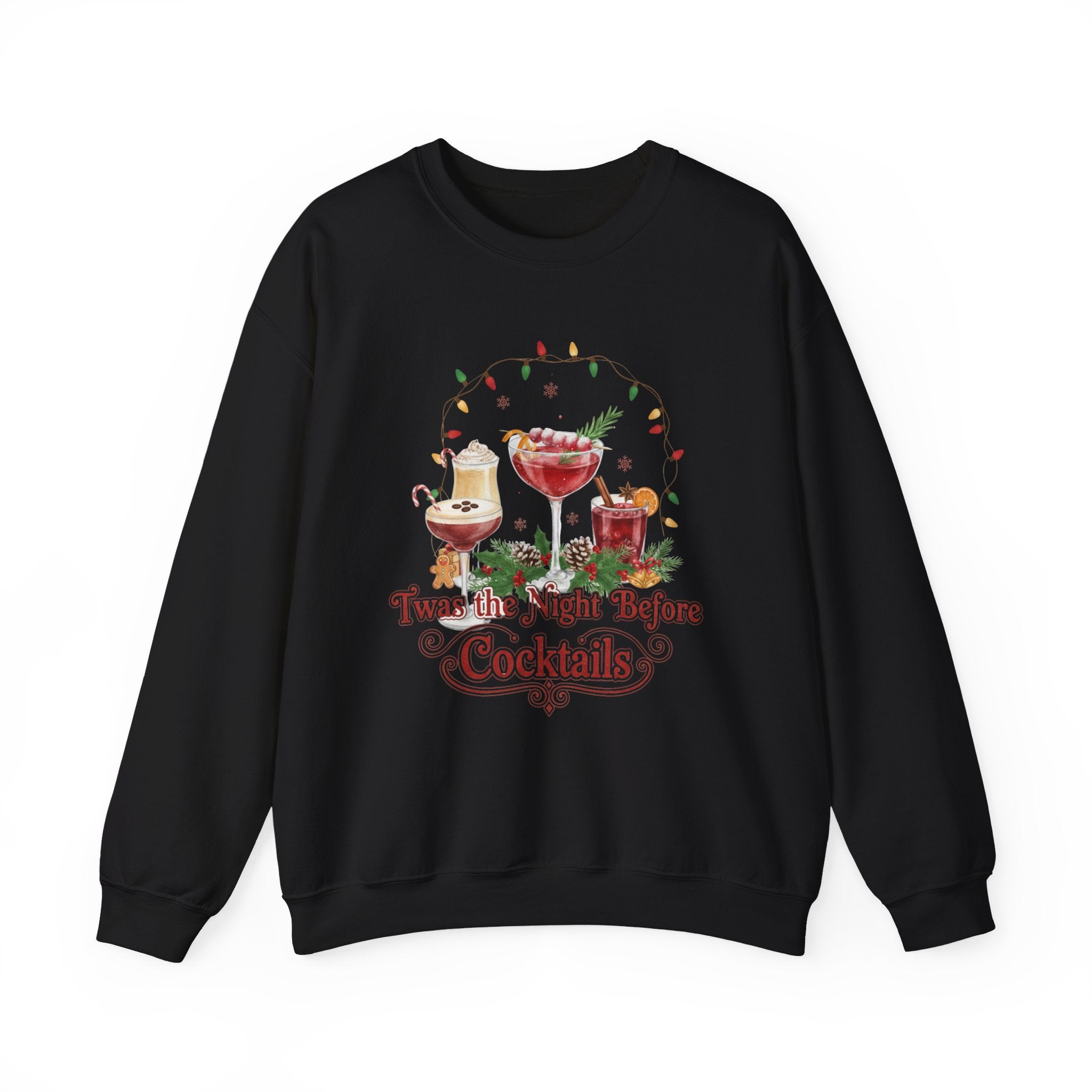 Christmas Cocktail Sweatshirt, Holiday Party Jumper, Festive Xmas Drinks Top, Funny Drinking Apparel, Winter Cheers Shirt