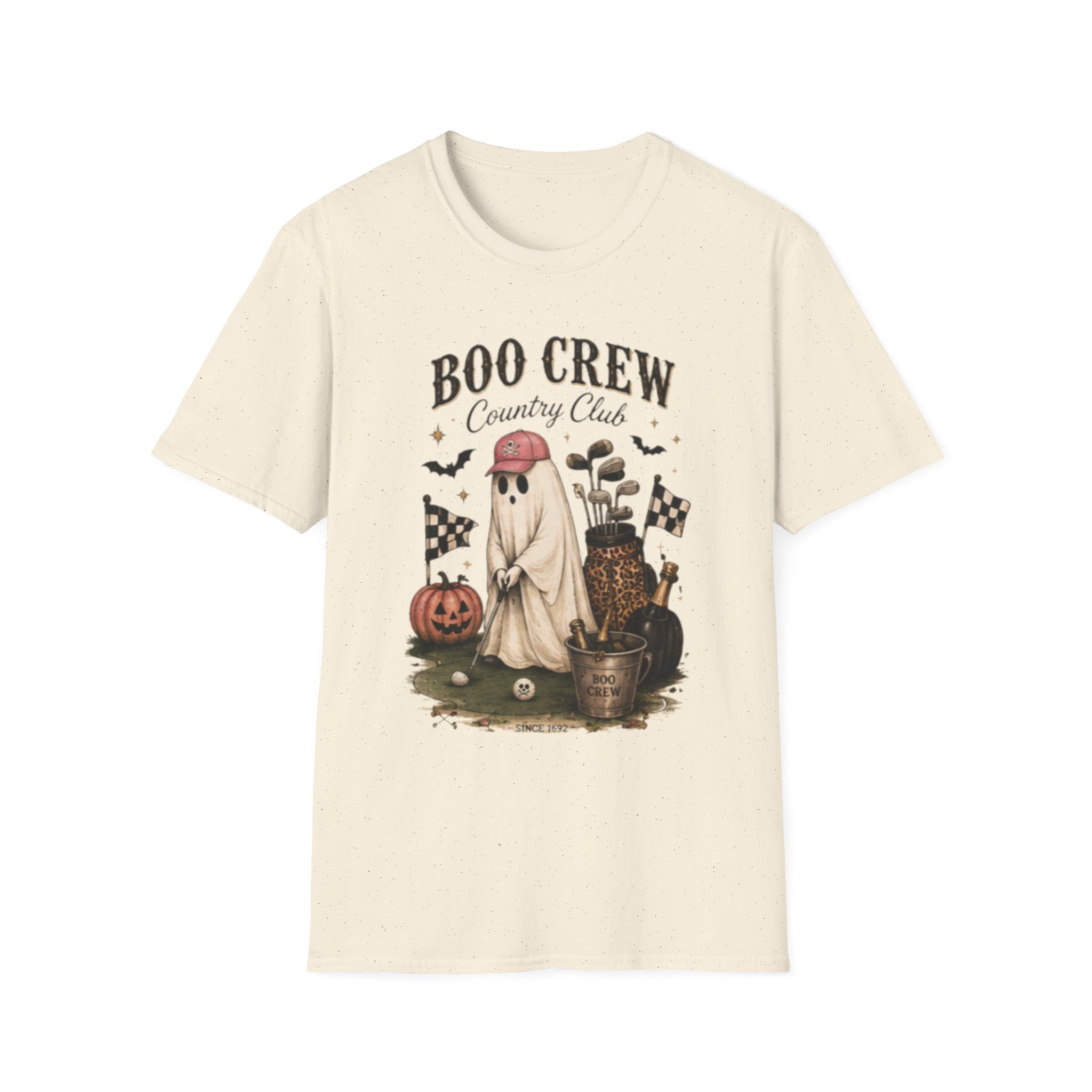 Boo Crew Country Club T-Shirt — Cute Halloween Ghost Golfing Tee - Boo Crew Boutique
