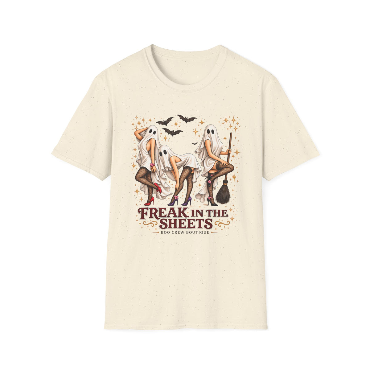 Freak in the Sheets T-Shirt — Halloween Ghost Girls Graphic Tee - Boo Crew Boutique
