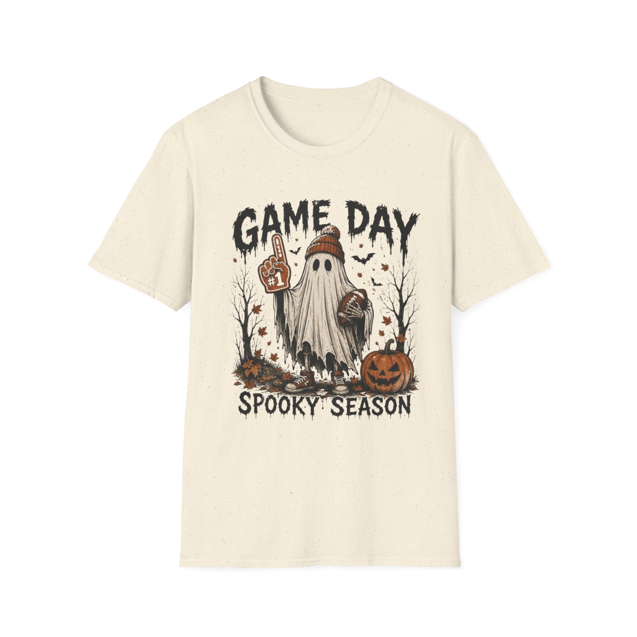 Game Day Ghost T-Shirt — Spooky Season Football Fan Tee - Boo Crew Boutique