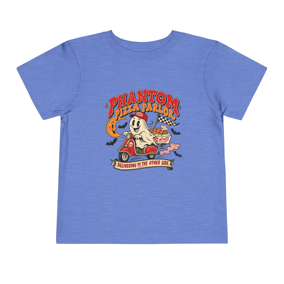 Phantom Pizza Delivery Toddler T-Shirt — Spooky Ghost Pizza Tee - Boo Crew Boutique