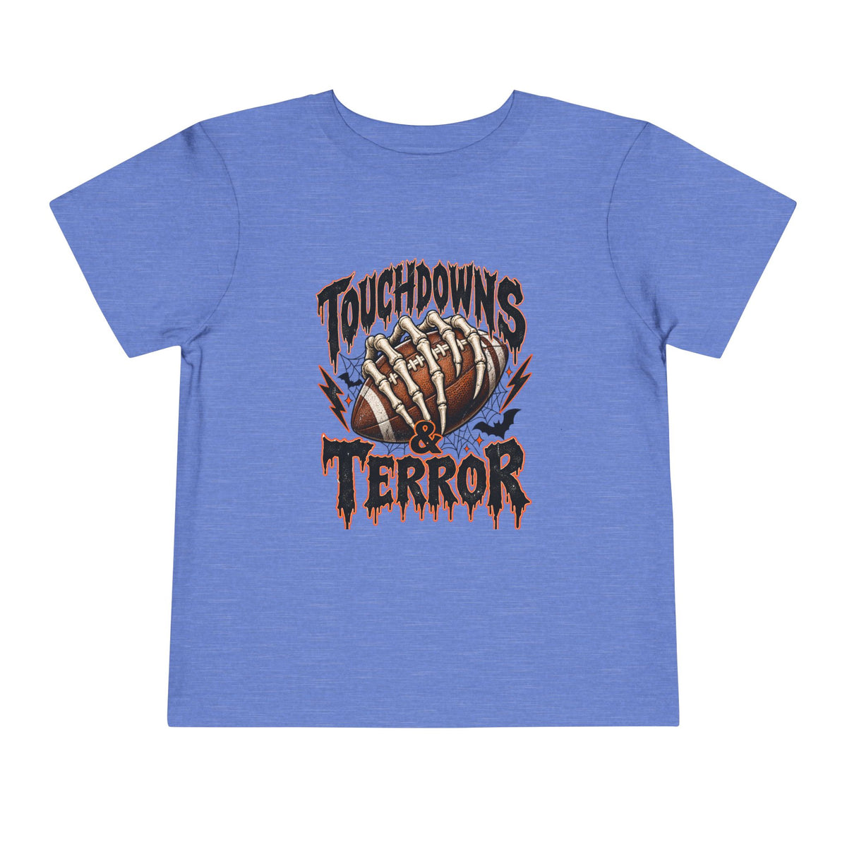Toddler Tee — "Touchdowns & Terror" Football Graphic