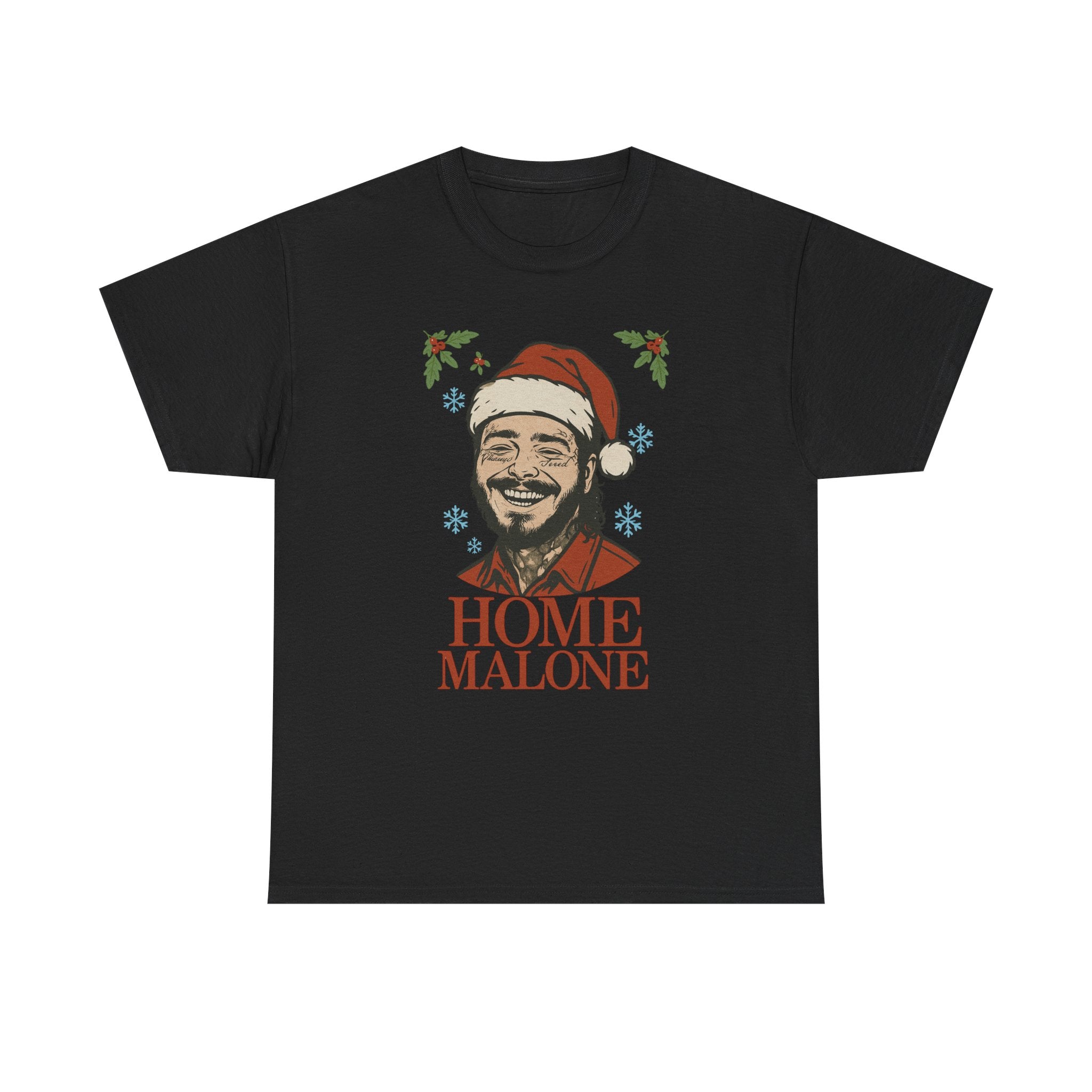 Home Malone Santa Tee | Christmas rapper holiday tee, Christmas Malone Tee, Gift for Music Lover