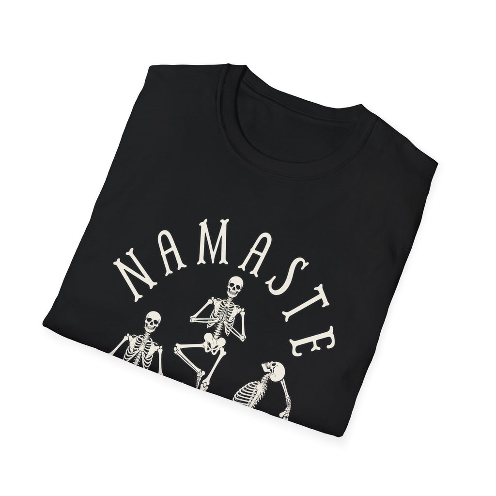 Namaste Witches T-Shirt — Skeleton Yoga Witch Tee - Boo Crew Boutique