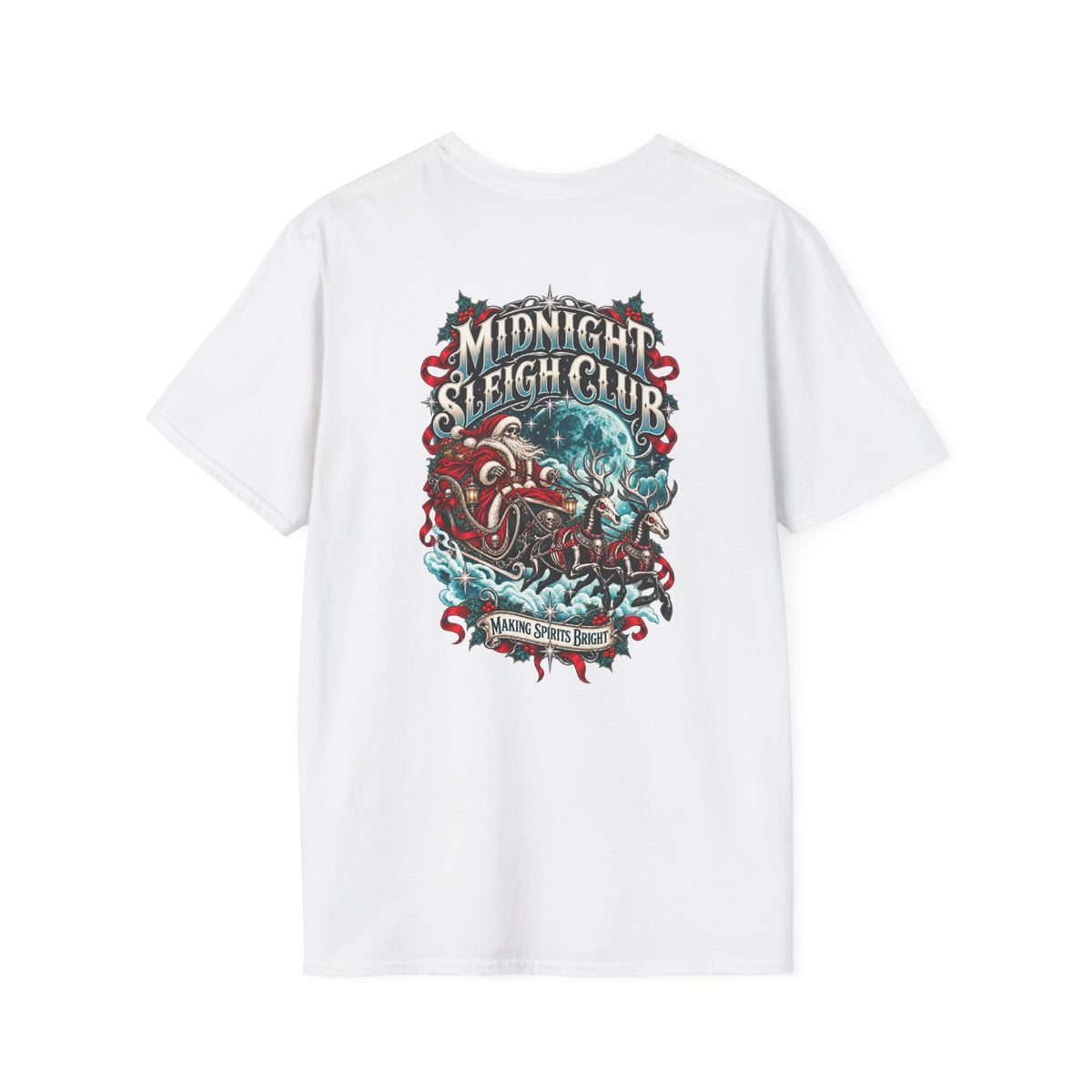 Midnight Sleigh Club Christmas Graphic T-Shirt - Boo Crew Boutique