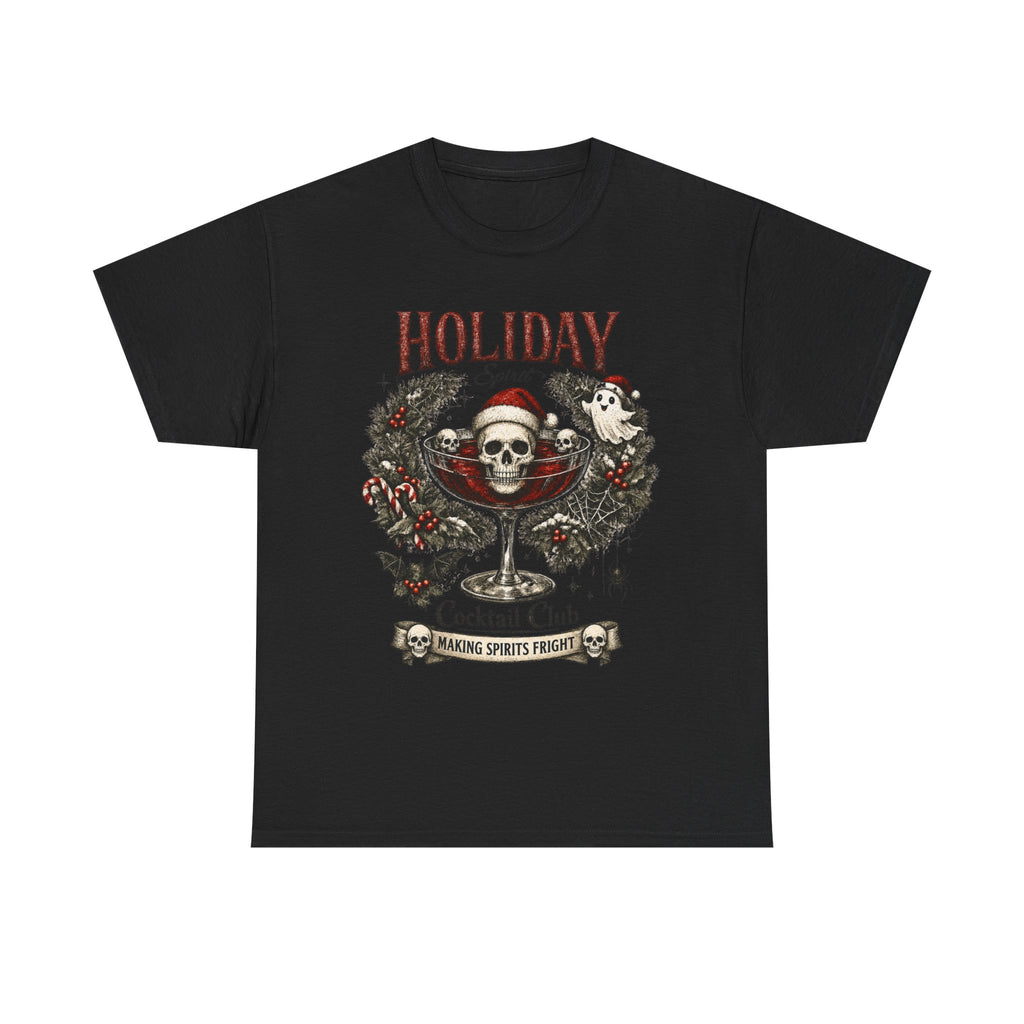 Holiday Cocktail Club Tee | Spooky Christmas Shirt - Boo Crew Boutique