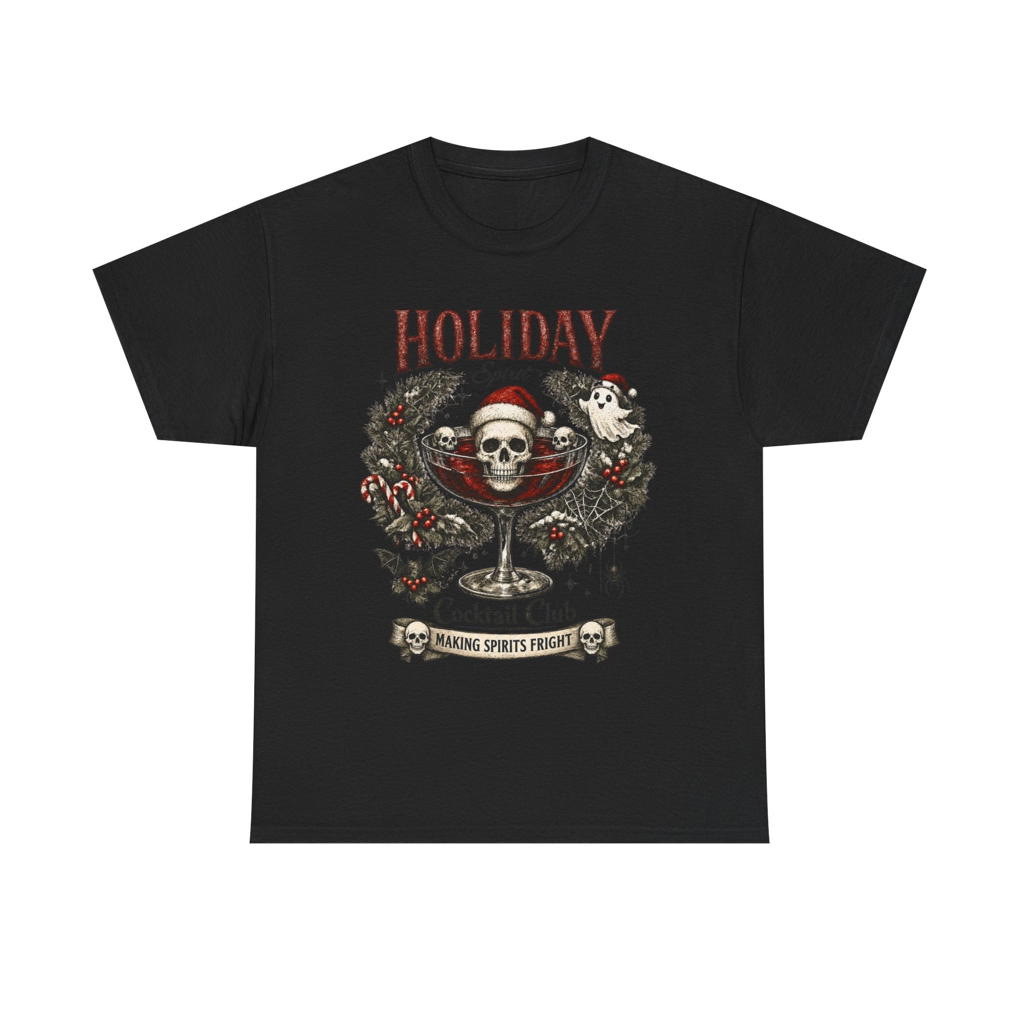 Holiday Cocktail Club Tee | Spooky Christmas Shirt - Boo Crew Boutique
