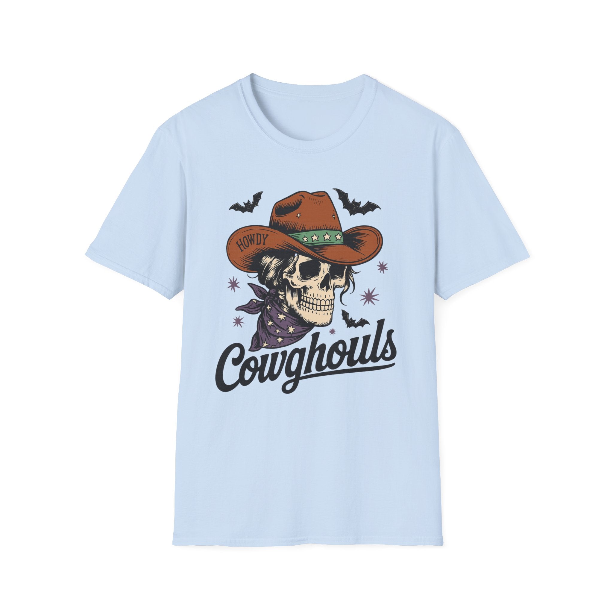 Cowghouls Skull Cowboy T-Shirt — Halloween Western Horror Tee