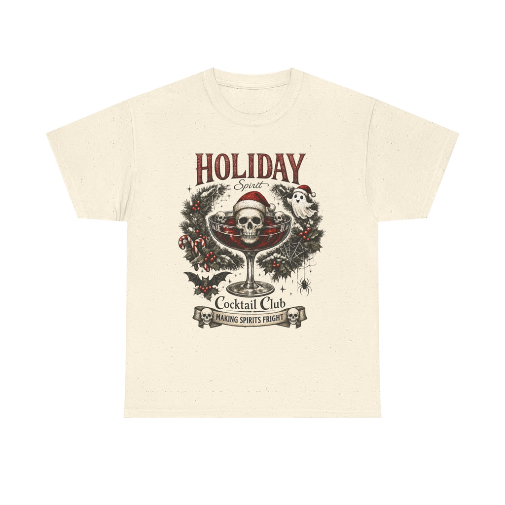 Holiday Cocktail Club Tee | Spooky Christmas Shirt - Boo Crew Boutique