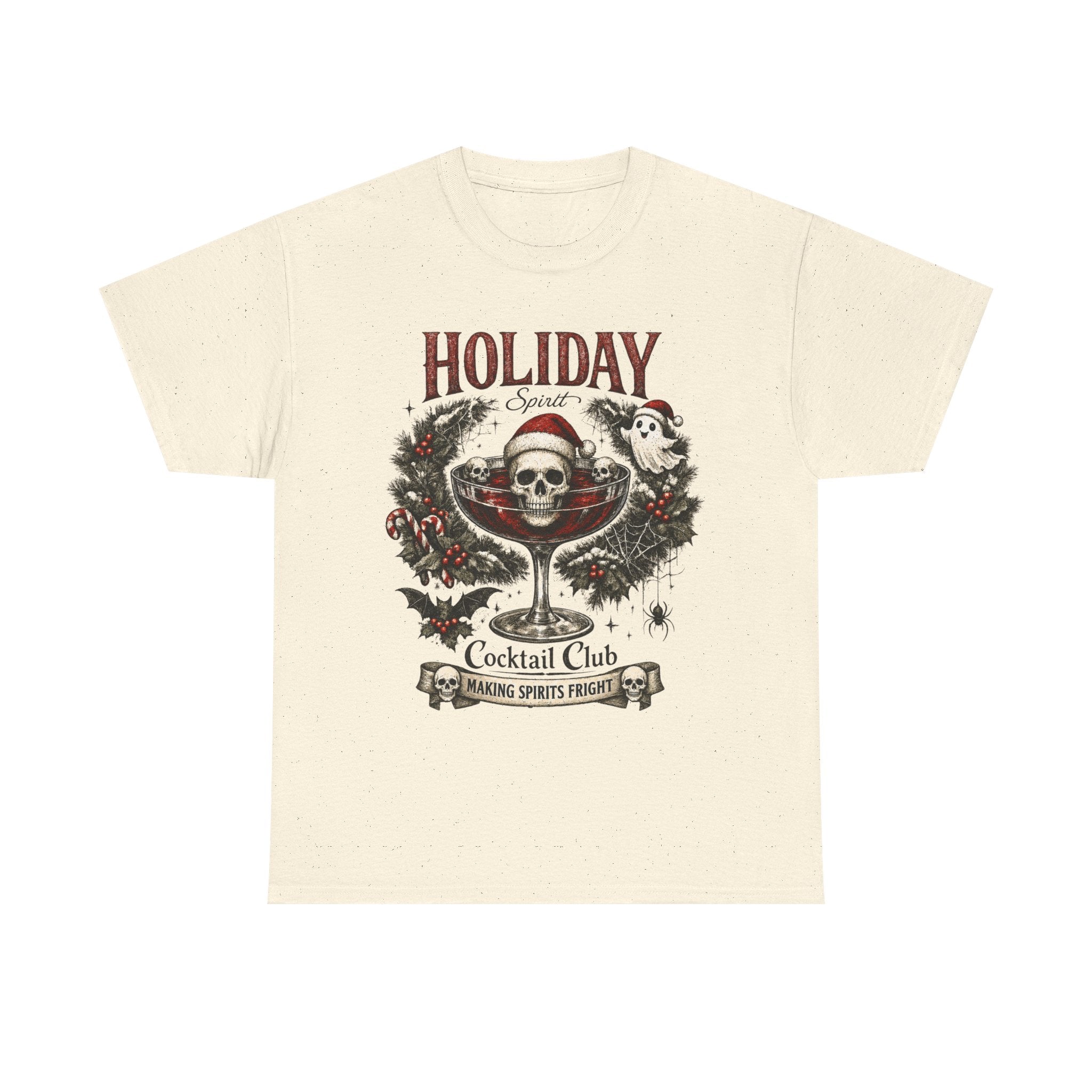 Holiday Cocktail Club Tee | Spooky Christmas Shirt - Boo Crew Boutique