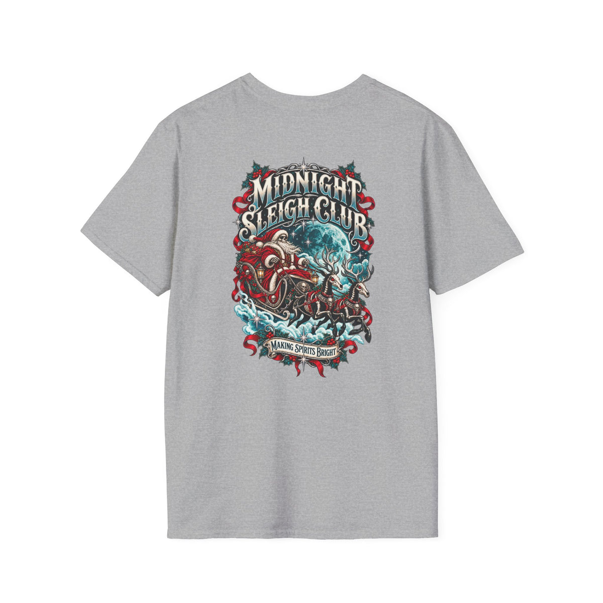 Midnight Sleigh Club Christmas Graphic T-Shirt - Boo Crew Boutique
