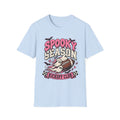 Spooky Season Football Tee — Ghosts & Bats