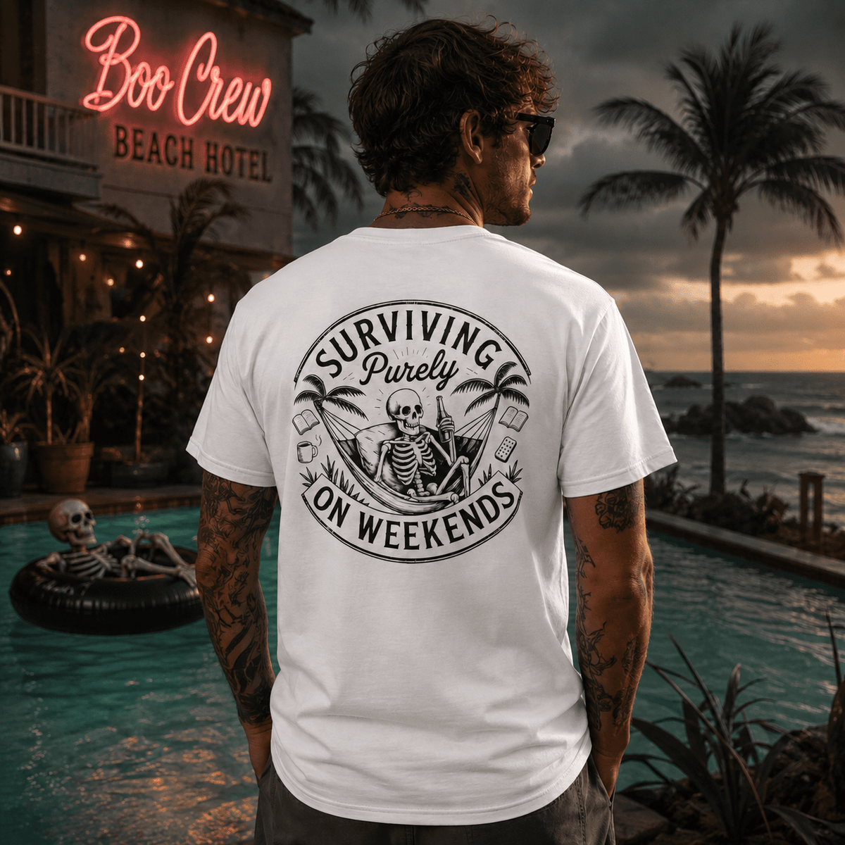 Surviving Purely On Weekends T-Shirt - Boo Crew Boutique