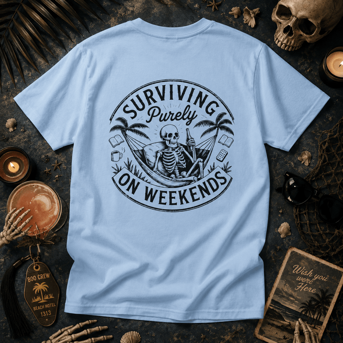 Surviving Purely On Weekends T-Shirt - Boo Crew Boutique