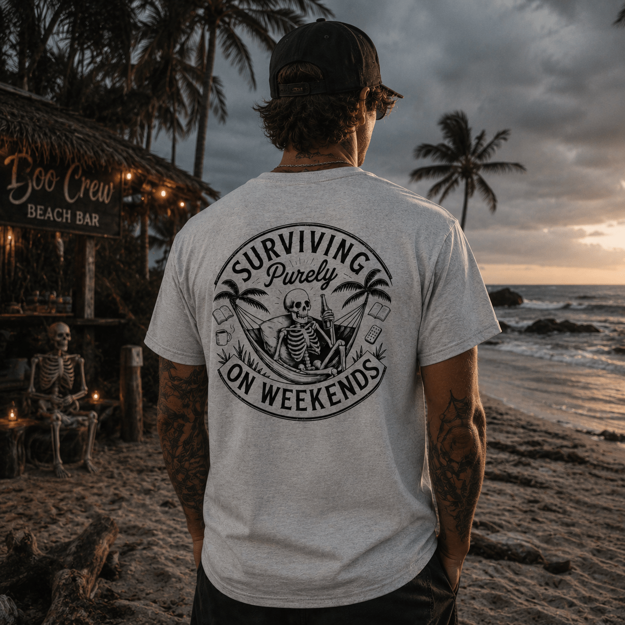 Surviving Purely On Weekends T-Shirt - Boo Crew Boutique