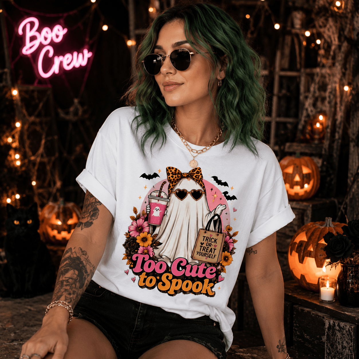 Too Cute To Spook Halloween T-Shirt - Boo Crew Boutique