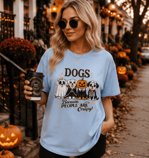 Dogs Because People Are Creepy T-Shirt - Boo Crew Boutique