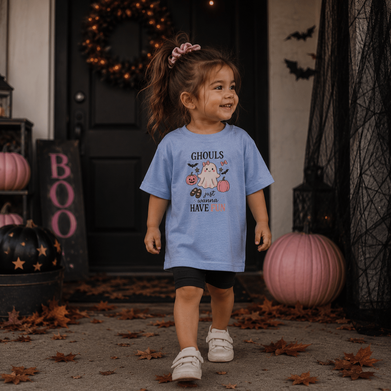 Toddler Tee — "Ghouls Just Wanna Have Fun" Halloween Ghost Shirt - Boo Crew Boutique