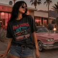 Welcome to Palm Springs T-Shirt — Retro Palm Trees & Vintage Car Tee - Boo Crew Boutique
