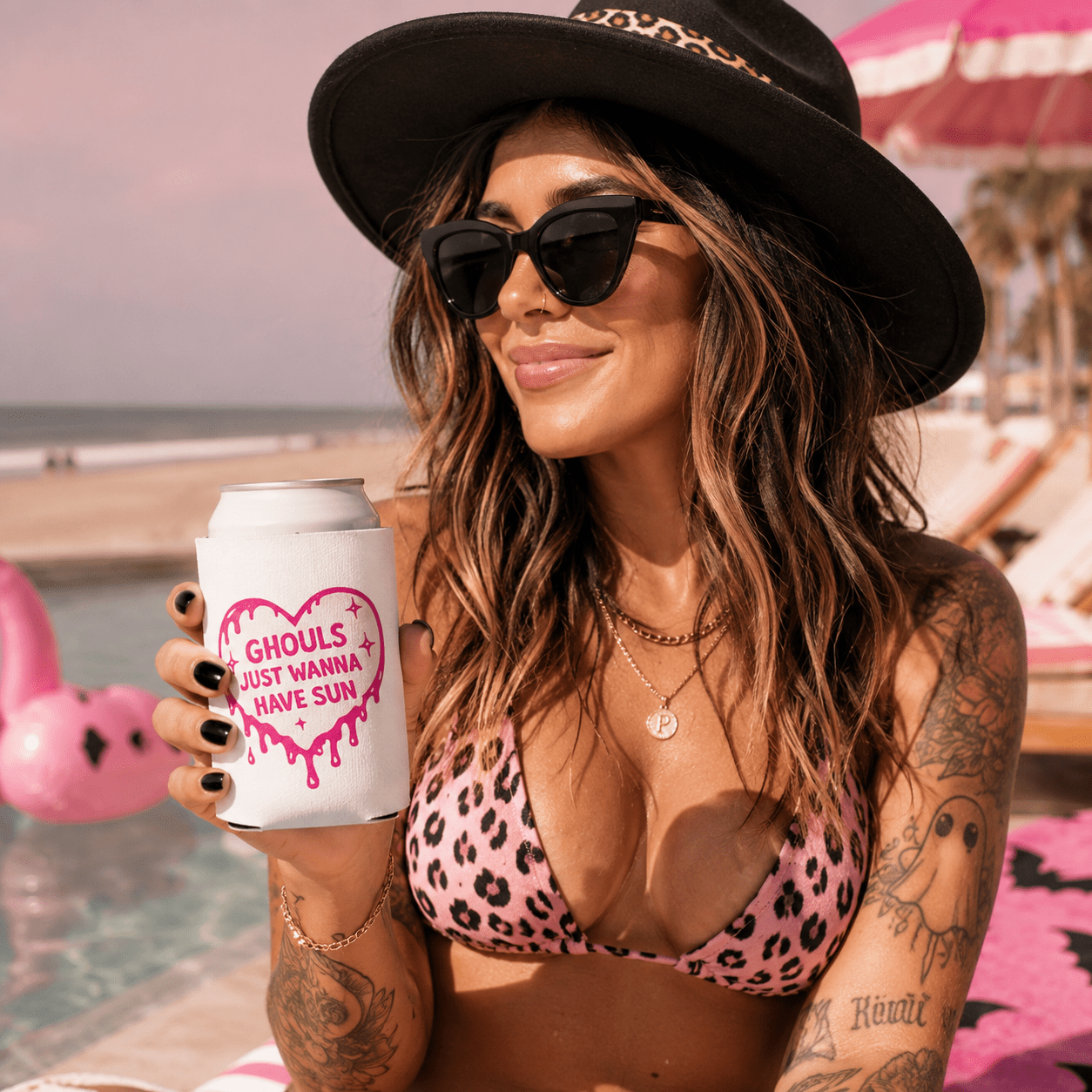 Ghouls Just Wanna Have Sun Can Cooler - Boo Crew Boutique