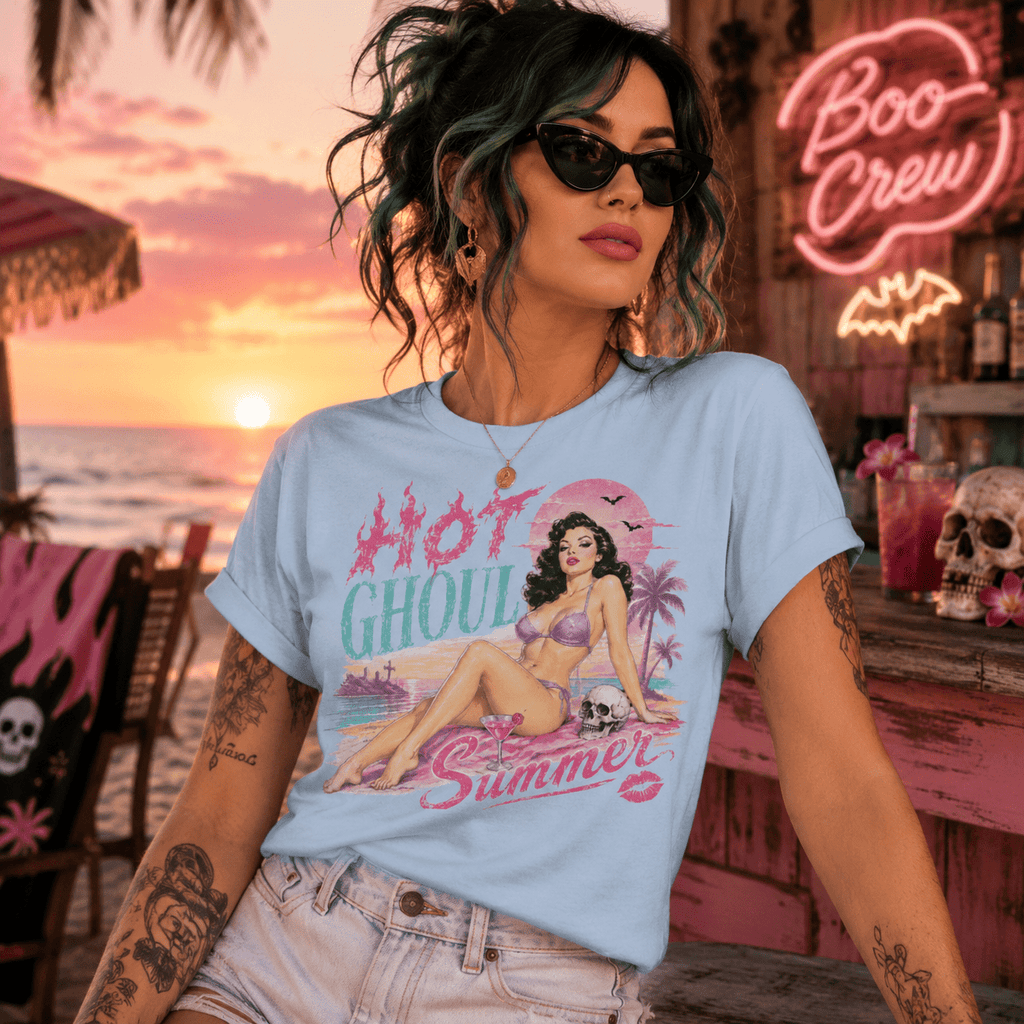 Hot Ghoul Summer T-Shirt - Boo Crew Boutique