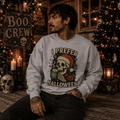 I Prefer Halloween Skull Santa Sweatshirt - Boo Crew Boutique