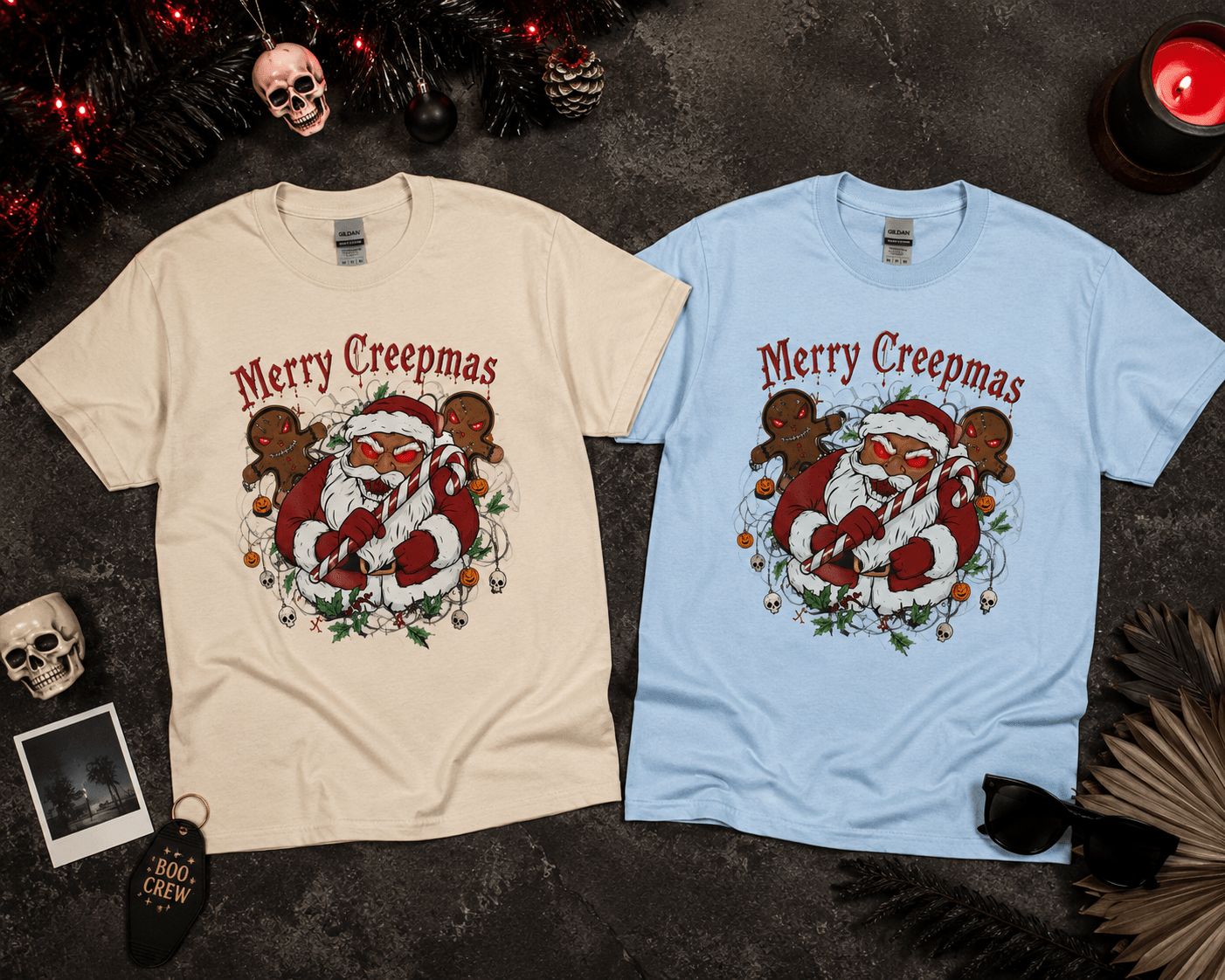 Merry Creepmas Santa T-Shirt - Boo Crew Boutique