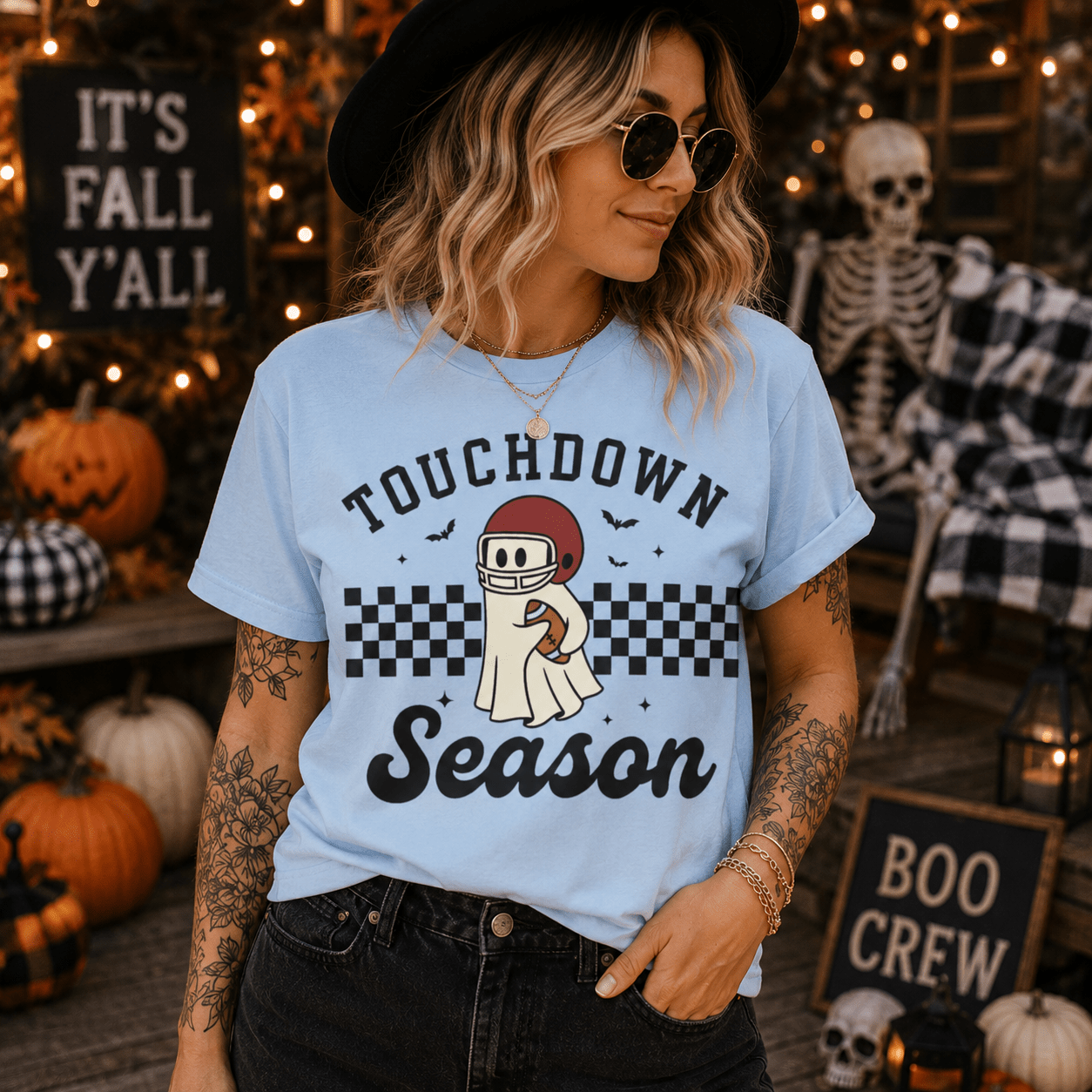 Touchdown Season T-Shirt — Ghost Helmet - Boo Crew Boutique