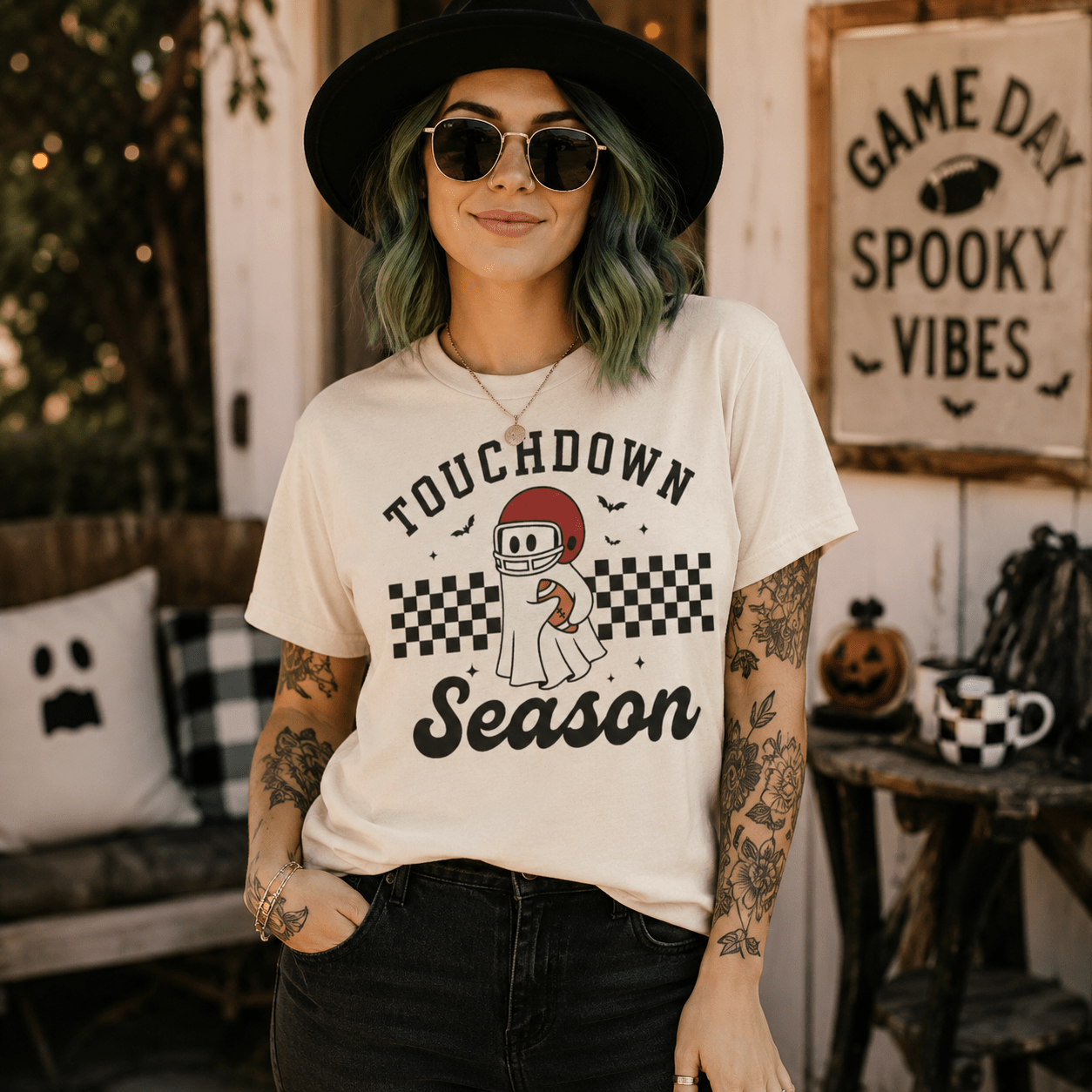 Touchdown Season T-Shirt — Ghost Helmet - Boo Crew Boutique
